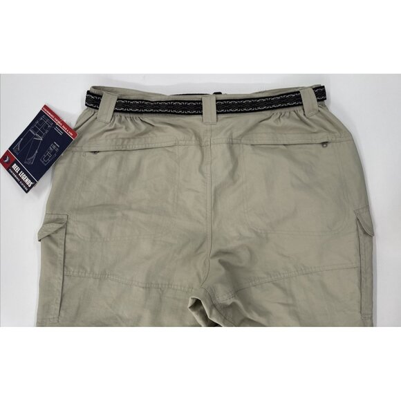 Reel Legends Hiking Pants Mens Large Nylon Convertible Cargo Belted Fishing NEW - Picture 12 of 12